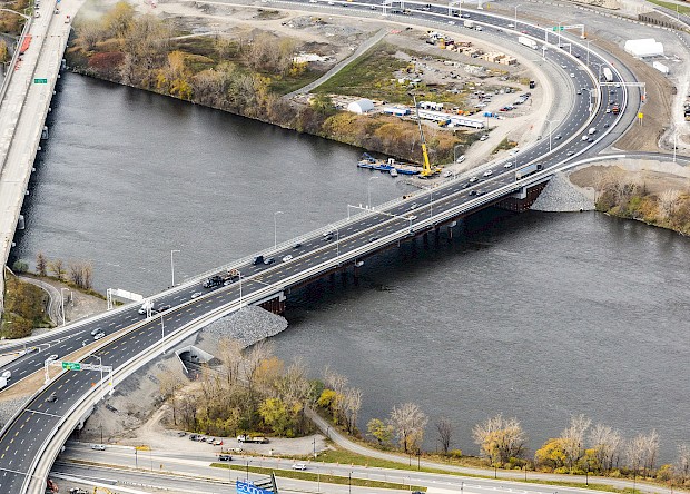 Déconstruction du pont de contournement de l’Île des Sœurs