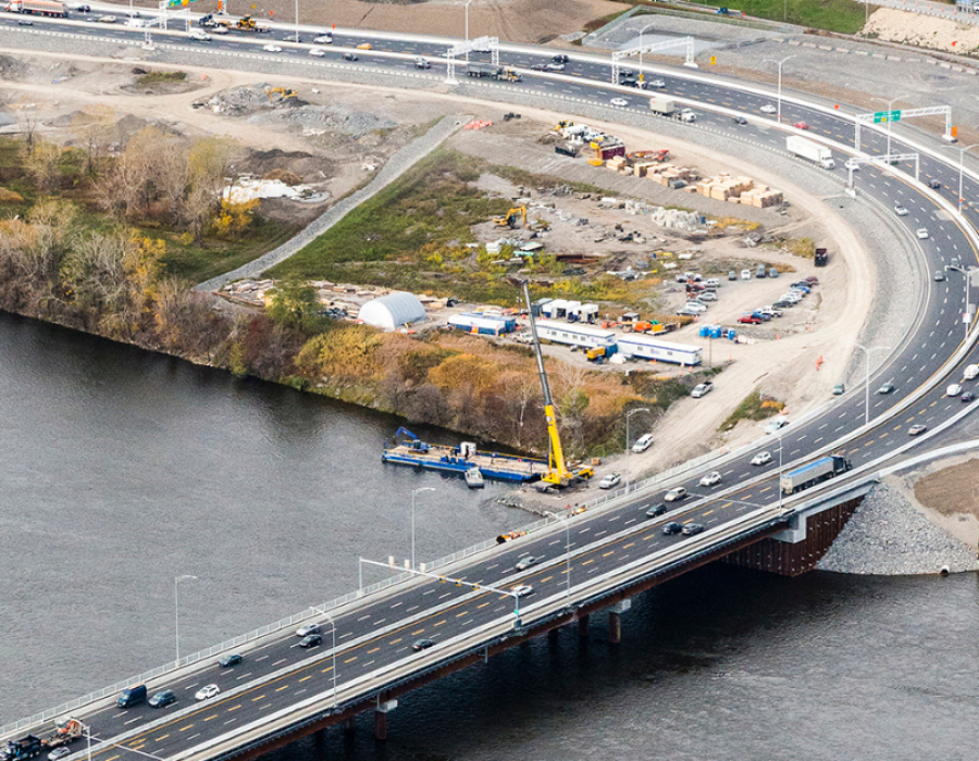 Déconstruction du pont de contournement de l’Île des Sœurs