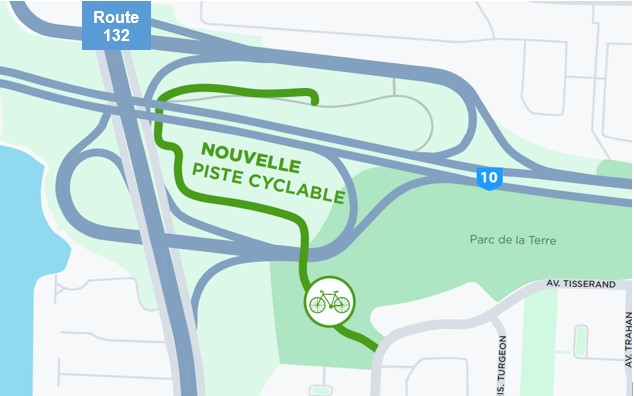 Avis aux résidents | Brossard : nouvelle piste multifonctionnelle entre le pont Samuel-De Champlain et le secteur T