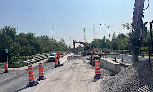 Reconstruction du pont P-113 à l’approche ouest du tunnel de Melocheville