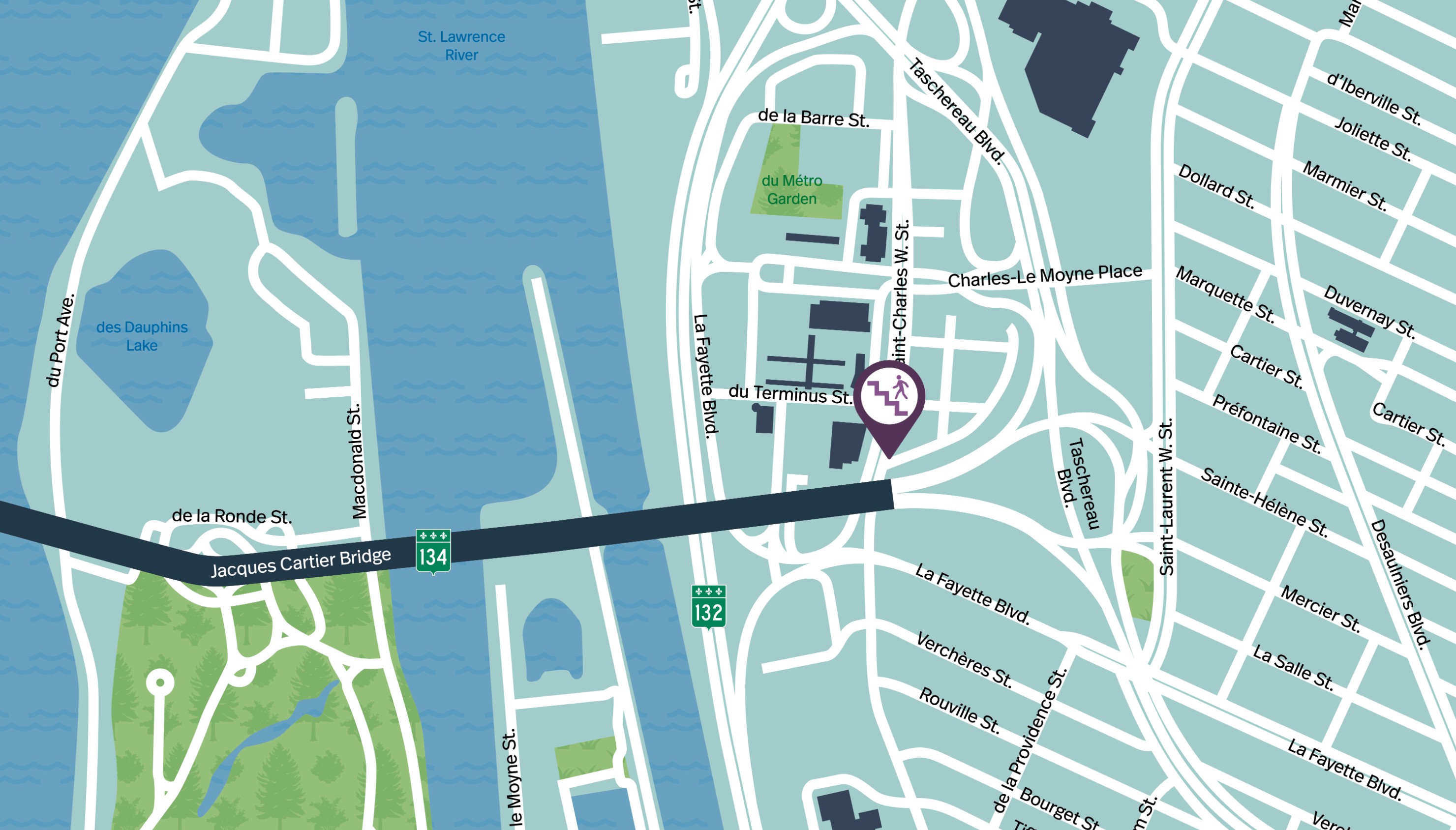 Jacques Cartier Bridge | Complete night closure of a portion of the multipurpose path on November 18