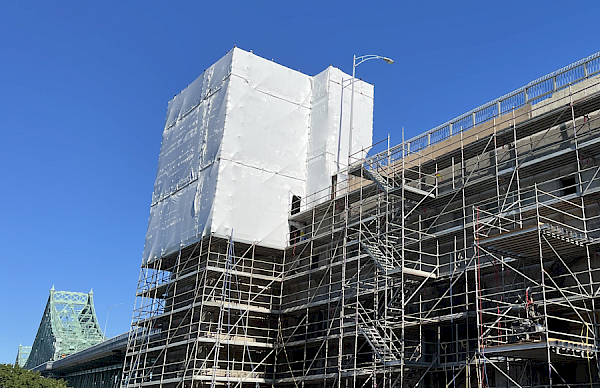 Meticulous rehabilitation work carried out at the Île Sainte-Hélène Pavilion
