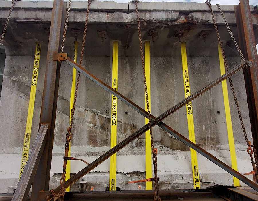 Déconstruction du pont Champlain | Projet de recherche – Évaluation de la corrosion et évaluation du degré et de la répartition de la corrosion sur le comportement des poutres