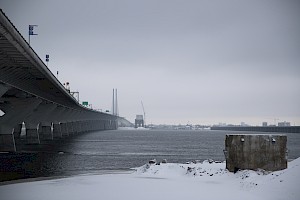 Removal of the temporary jetty